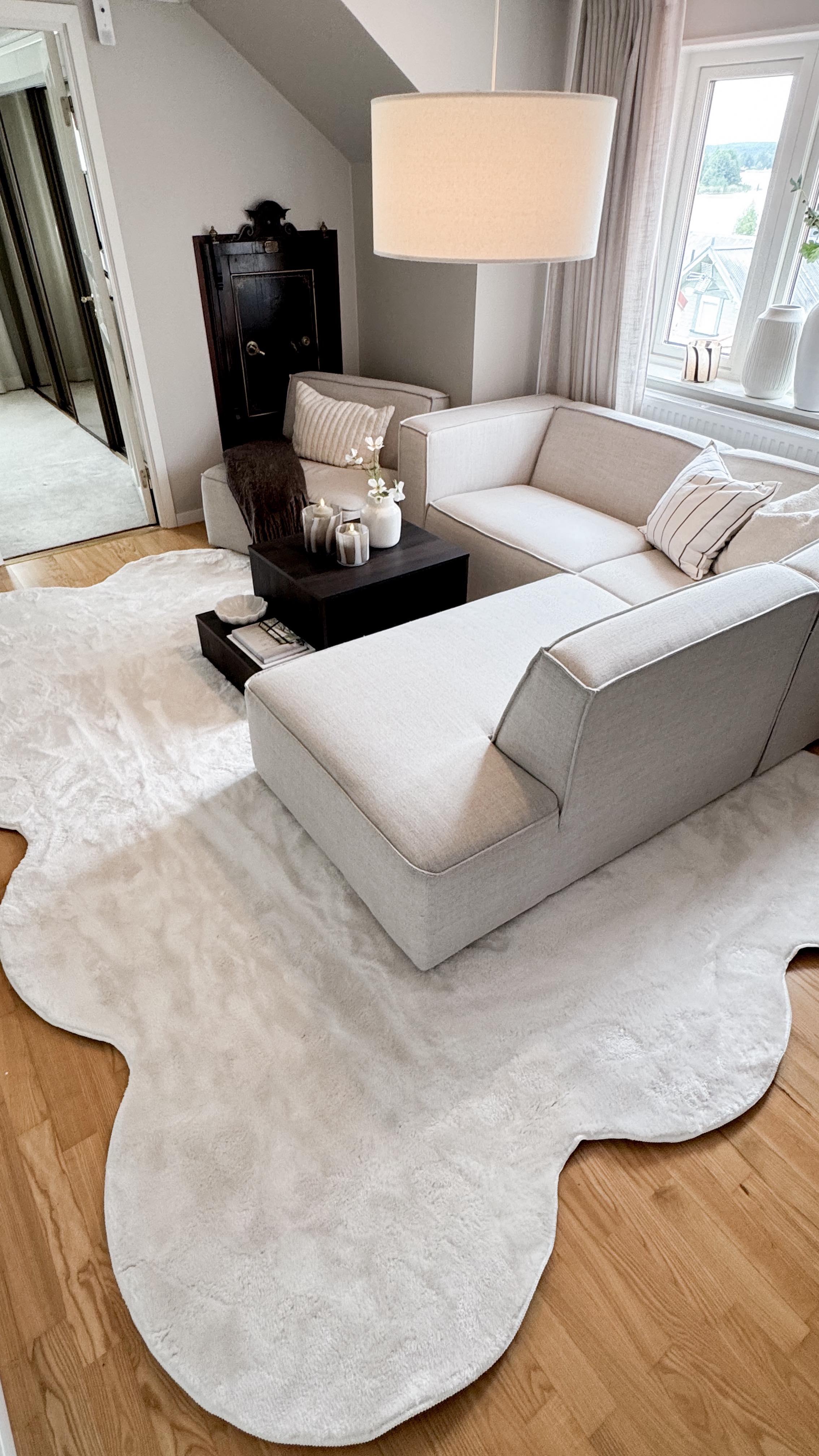 Instagram post by @sandrashem for Trendcarpet. Caption reads: Reklam för @trendcarpet + rabattkod! 🫶🏽 Nu ska....