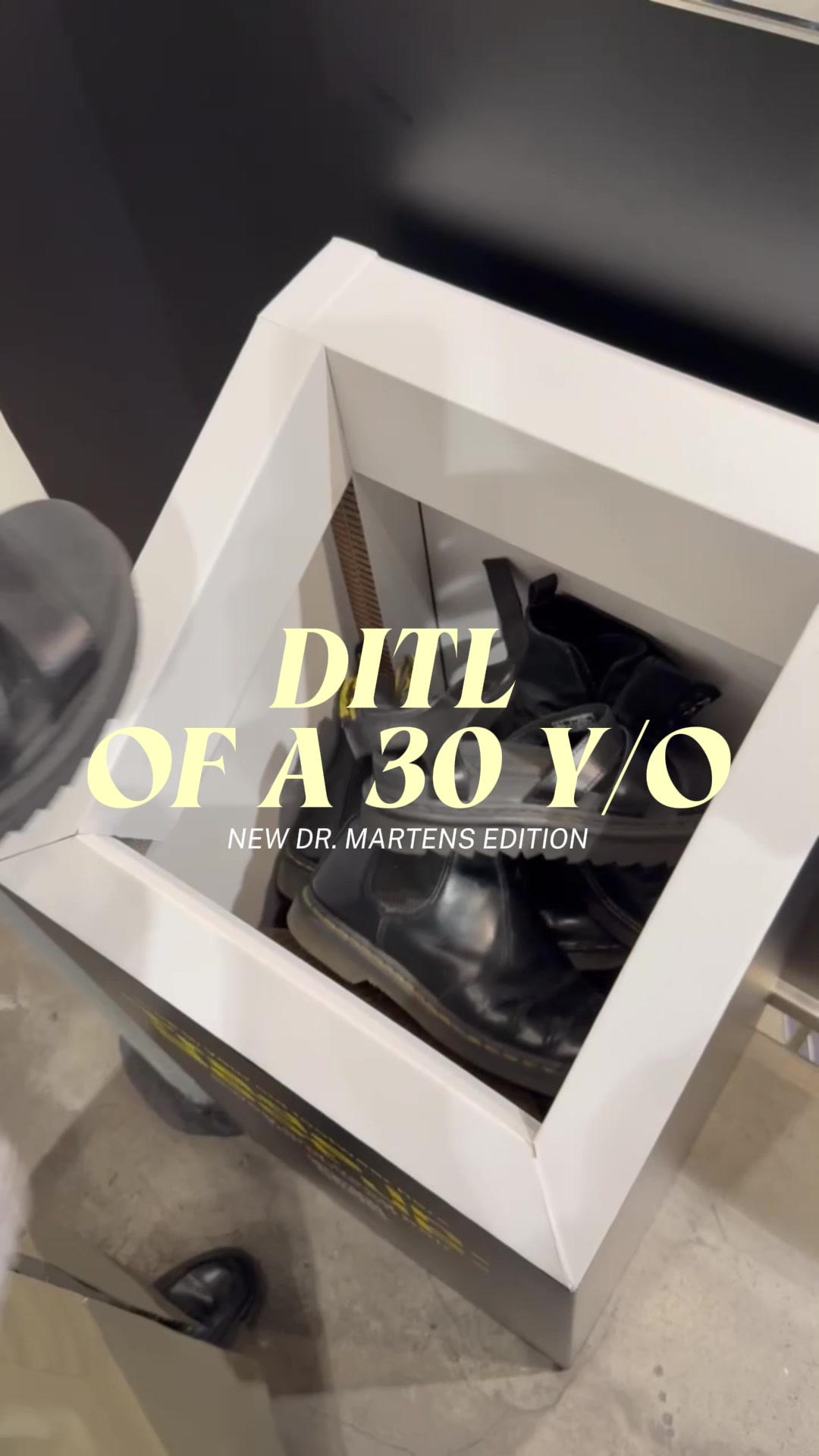 TikTok post by @kierahamilton for Dr Martens. Caption reads: [...] a new pair of Docs with 20% off!! #AD....