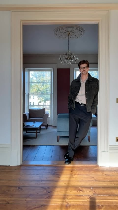 Instagram post by @jimchapman for M&S MAN. Caption reads: Rate this look out of 10 (I’m giving it an 11....