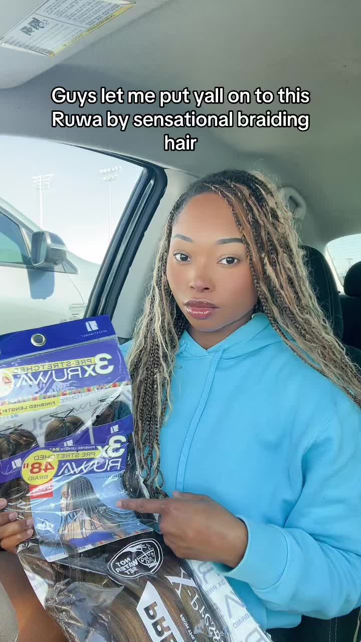 TikTok post by @bri_thebaddest3 for Postgame. Caption reads: [...] @Postgame @Sensationnel_hair.