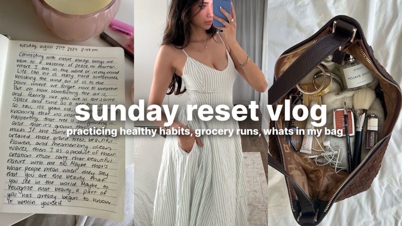 YouTube post by @AlexaEsco for Inside Then Out. Caption reads: vlog: healthy habits reset, mental health talks,....
