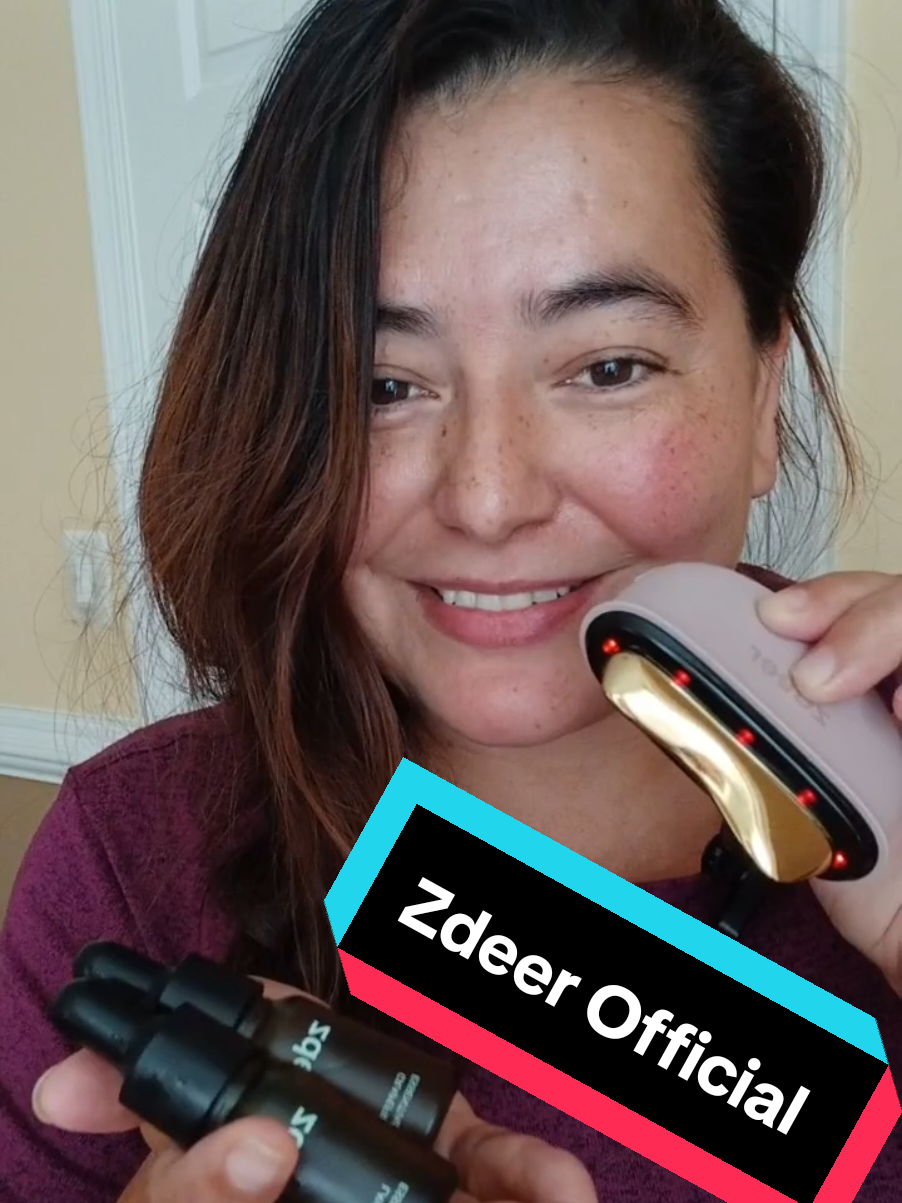 TikTok post by @sindyrivas18 for ZdeerHealth. Caption reads: @Zdeer Official @Zdeer US #facialcare....