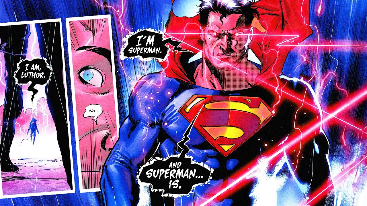 YouTube post by @variant for Lectric eBikes. Caption reads: Superman Gets the Power of Darkseid! | DC K.O. #2....