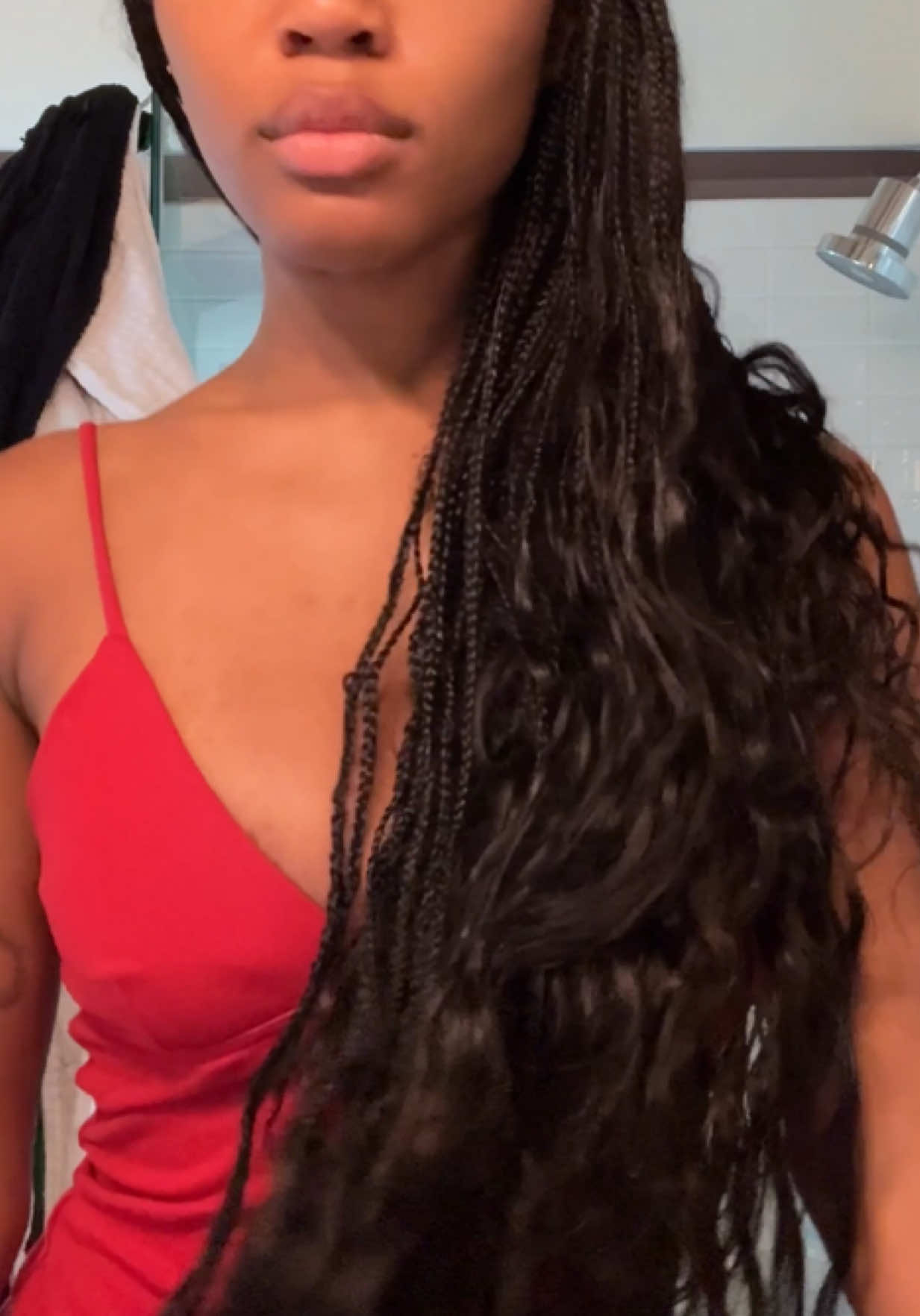 TikTok post by @quenblackwell for OLAPLEX. Caption reads: [...] and a great hair week thanks to @Olaplex NEW....