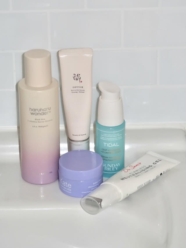 Instagram post by @faceofkmw for Sunday Riley. Caption reads: [...] revive eye serum @sundayriley tidal deep....