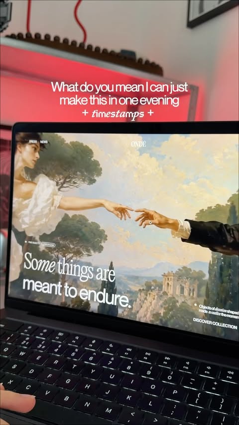 Instagram post by @thedesignely for Framer. Caption reads: [...] what I can do with it. And turns out Framer....