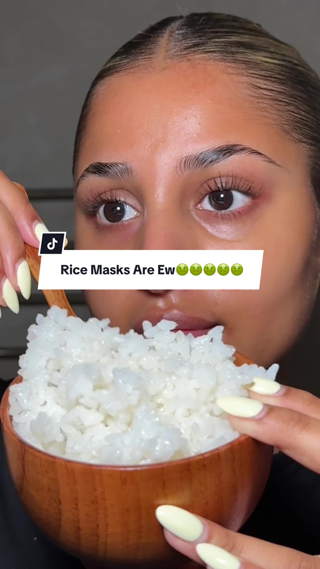 TikTok post by @lailapaul7 for Beauty Of Joseon. Caption reads: [...] hydrated skin🍚🍚🍚 ad @Beauty of Joseon....