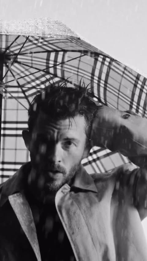Instagram post by @jonathanbaileystan for Burberry. Caption reads: Jonathan Bailey for Burberry ✨ #jonathanbailey....