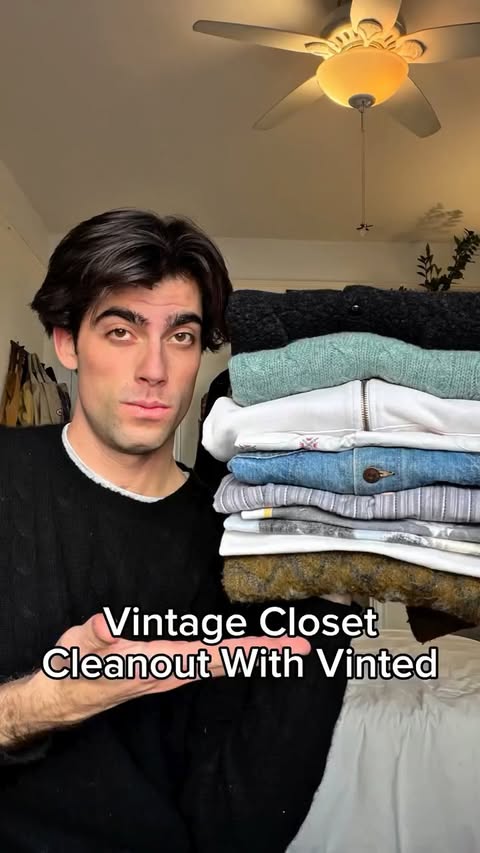 Instagram post by @vito_9999 for Vinted. Caption reads: Closet clear out on my @vinted account! Follow me....