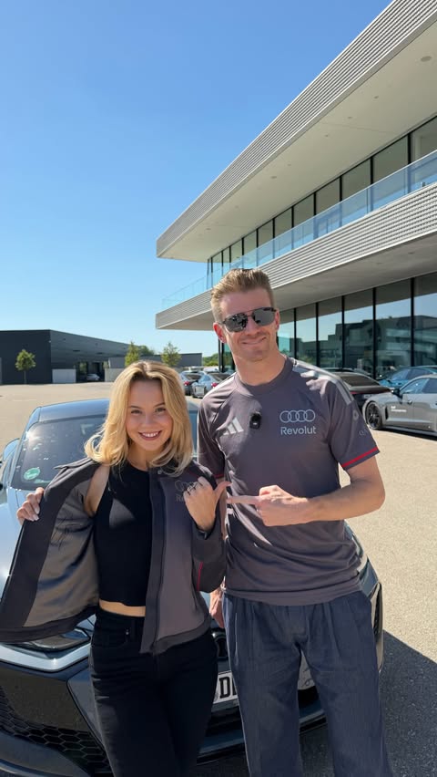Instagram post by @fioonaax for Revolut. Caption reads: Anzeige/ Audi Driving Experience mit @revolut 🏁🤍.