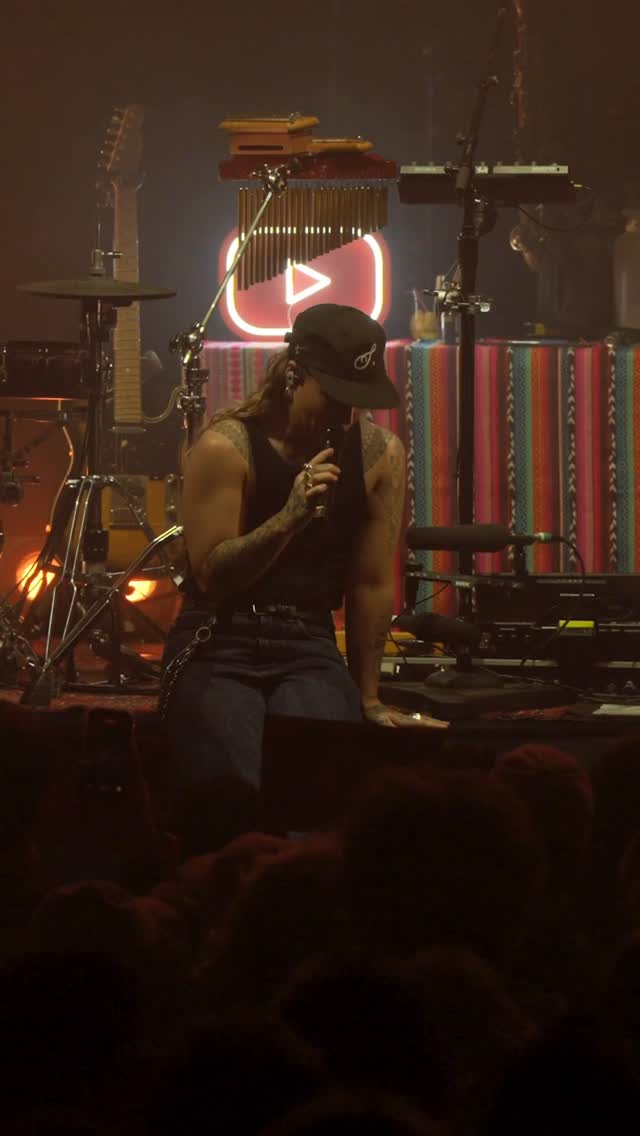 Instagram post by @tashsultanaofficial for YouTube Music. Caption reads: [...] this sneak peek from my YouTube Music Nights....