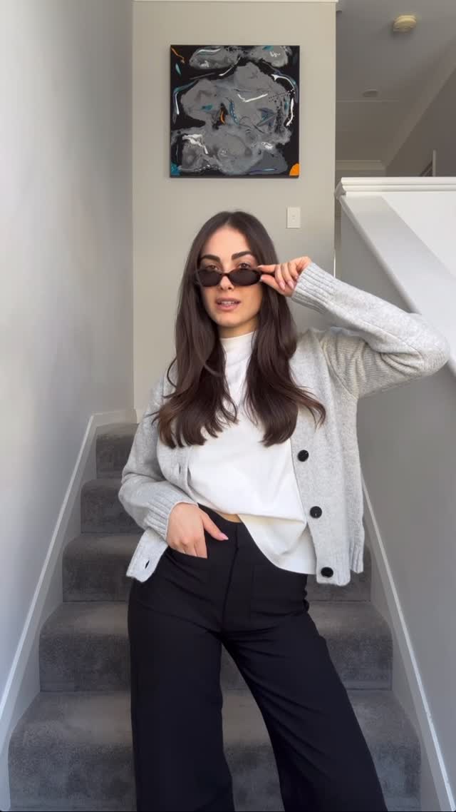 Instagram post by @briana.demaio for Flo & Frankie. Caption reads: New staple work wardrobe sorted thanks to....