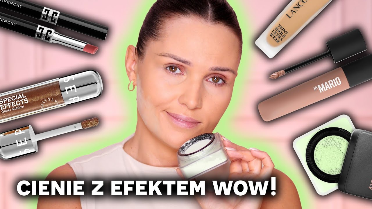 YouTube post by @maxineczka for MAKEUP BY MARIO. Caption reads: [...] SHADOW - Glitter liquid eyeshadow ►Makeup By....