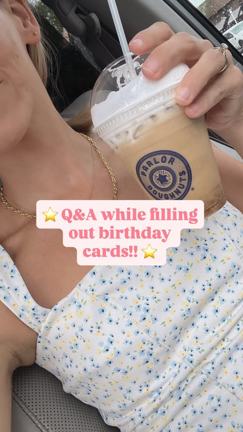 Instagram post by @courtneylivin for Moonpig. Caption reads: #ad Doing a Q&A while I send out @moonpigusa....
