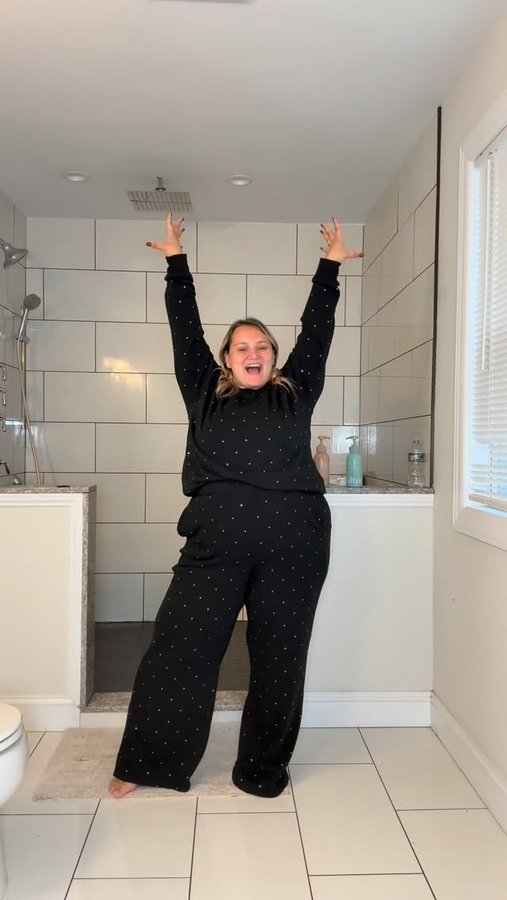 Instagram post by @thekatherinerae for Torrid. Caption reads: My new fav! Comment “LINK” to be sent the link 😘....