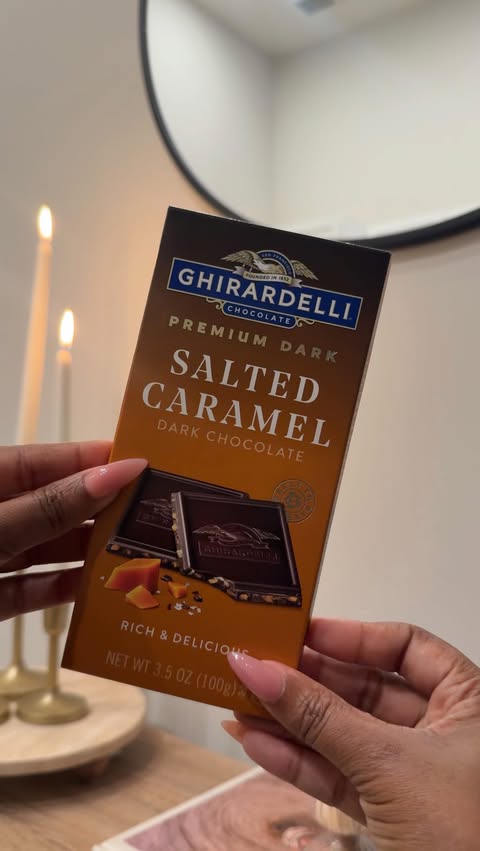 Instagram post by @thisishope for Ghirardelli Chocolate Company. Caption reads: A little something sweet to end the day.....