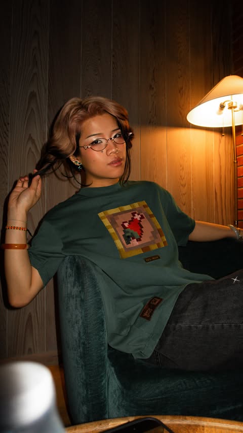 Instagram post by @frederic.chen for Cool Shirtz. Caption reads: [...] 🐠🐟

Minecraft salmon shirt: @coolshirtz x....