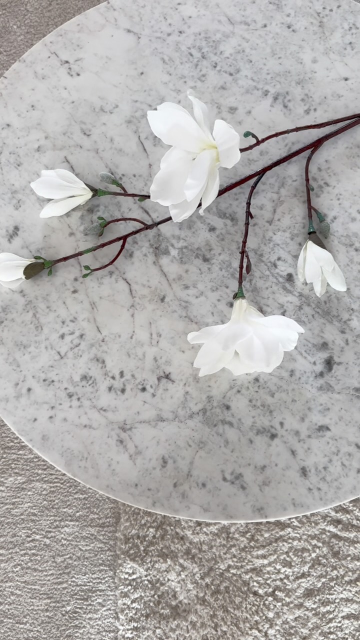 Instagram post by @emilymay_interior for Cult Furniture. Caption reads: [...] ribbed taupe coffee table from....