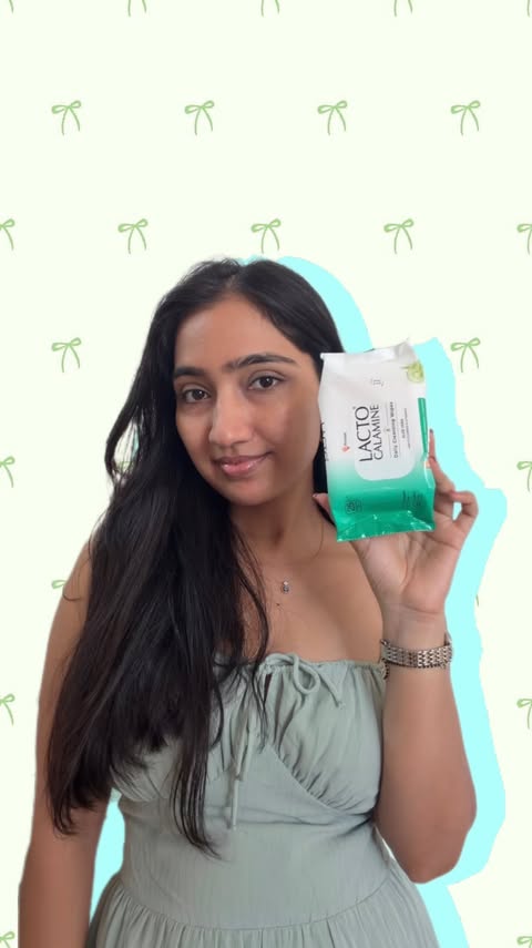 Instagram post by @extra_ekta for Lacto Calamine. Caption reads: [...] feeling oily all day 😭☀️ But these Lacto....