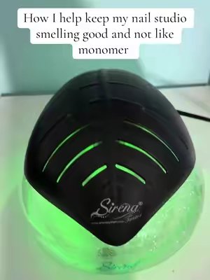 TikTok post by @nailedbyevelyn1017 for Sirena Inc. Caption reads: Want a clean smelling house? Get @Sirena Inc water....