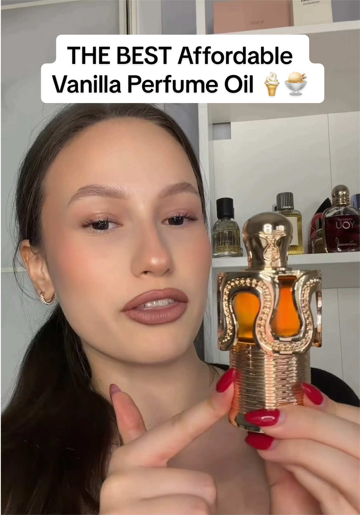 TikTok post by an influencer for Lattafa Perfumes. Caption reads: [...] #fyp @LATTAFA USA @Lattafa Perfumes.