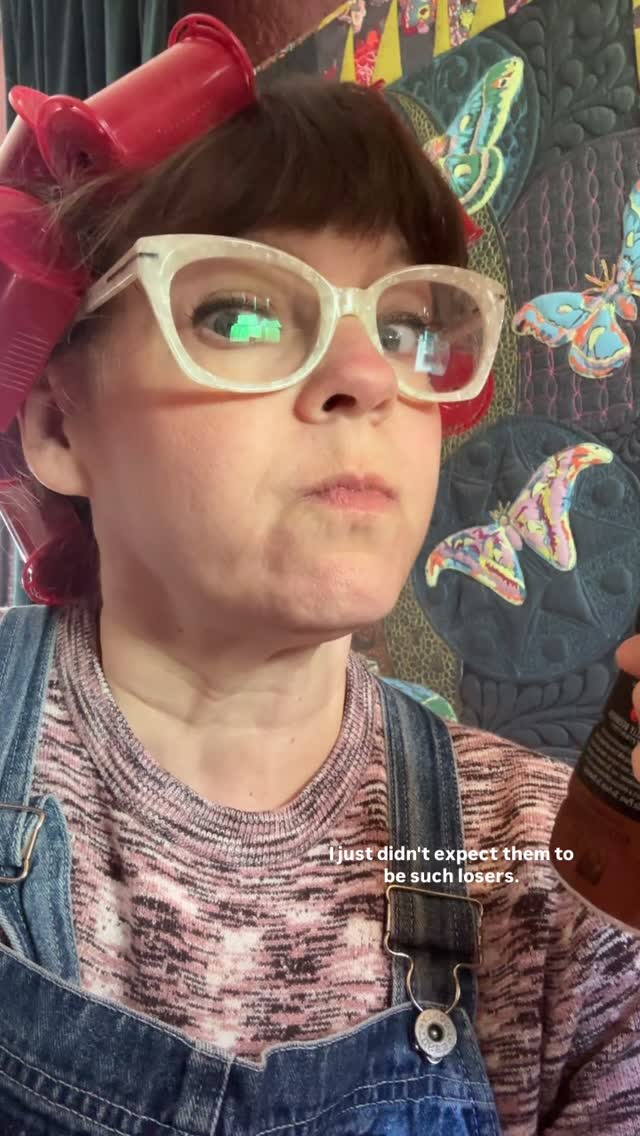 Instagram post by @the_badass_quilter for Shamrock Farms. Caption reads: [...] protein to fight the patriarchy.....