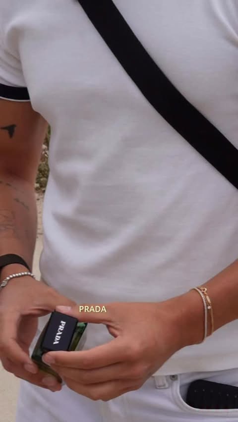 Instagram post by @luis.cruzc for Prada. Caption reads: Otra perspectiva // Prada Paradigme @pradabeauty....