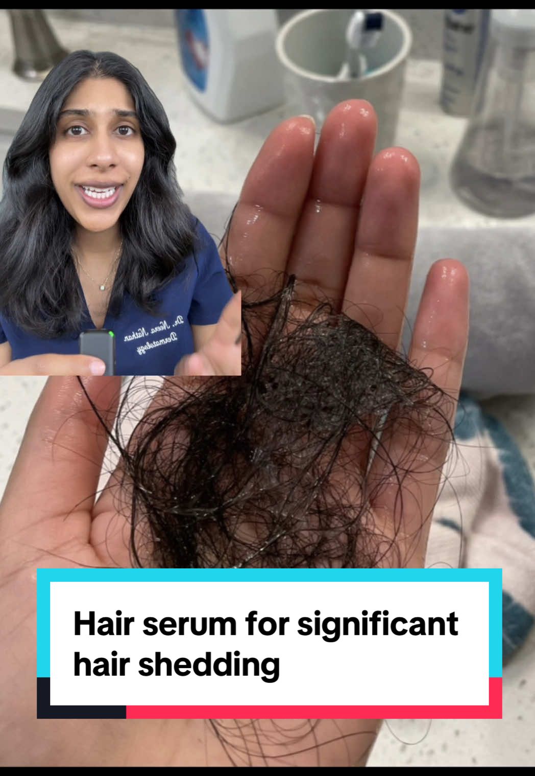 TikTok post by @dermatologysurgeon for VEGAMOUR. Caption reads: If you’re looking for a minoxidil alternative for....