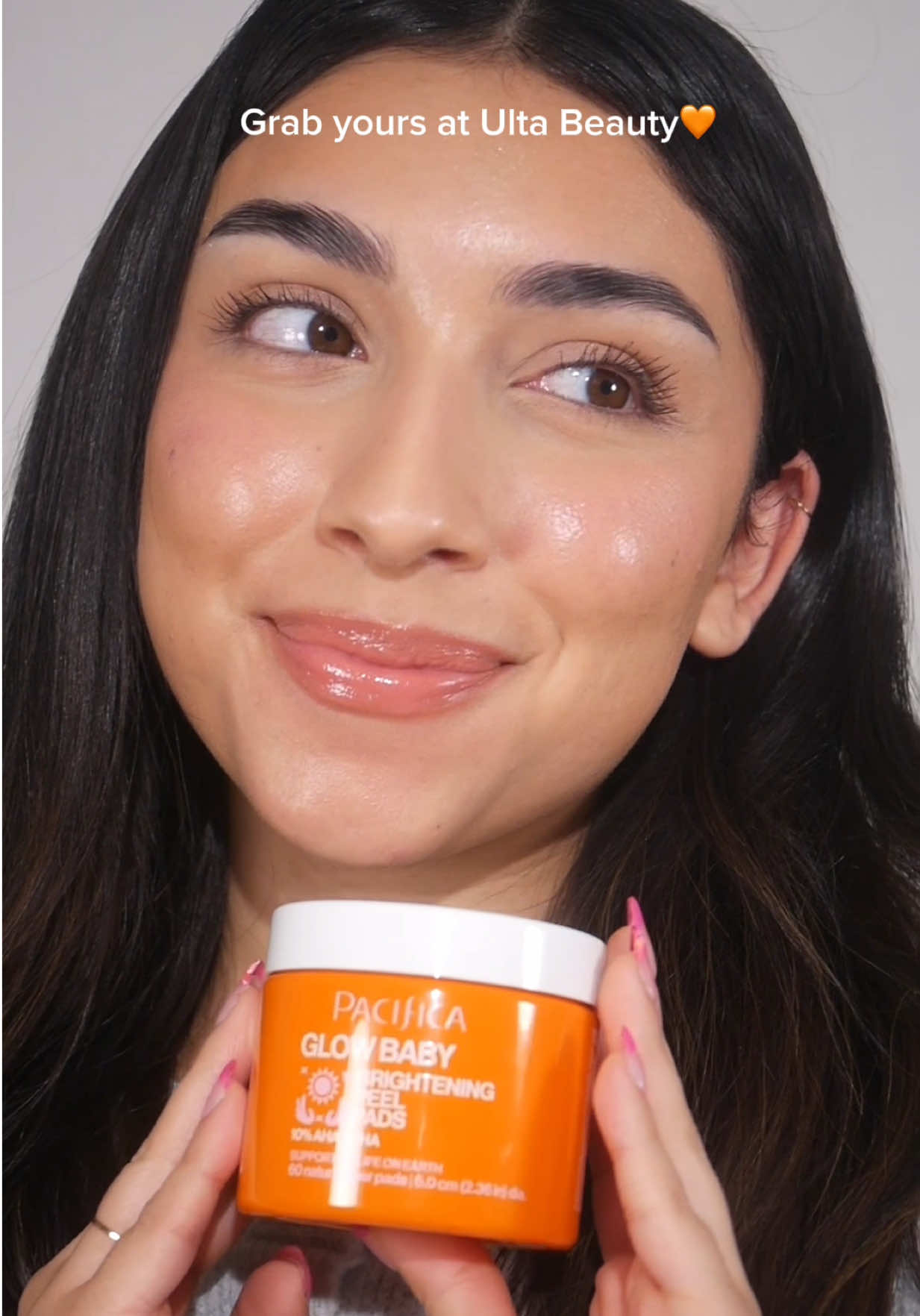 TikTok post by @miabgalvan for Pacifica Beauty. Caption reads: [...] dead skin sitting underneath ❄️ The....
