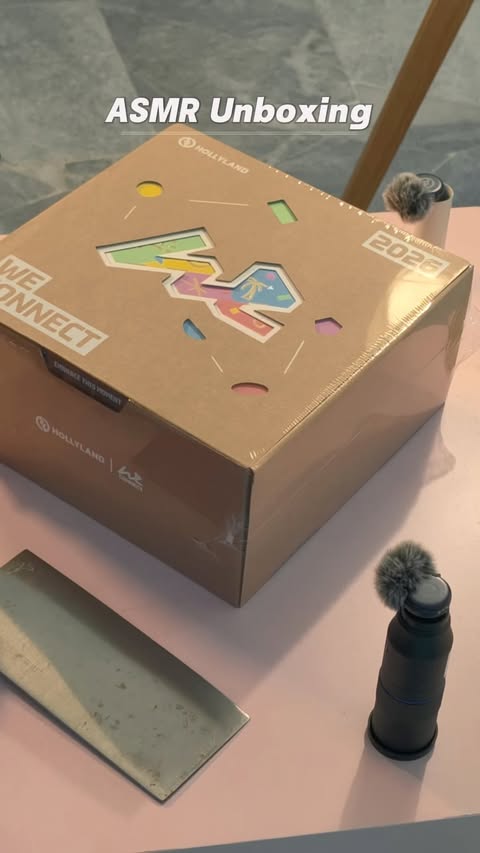Instagram post by @hollyland_malaysia for Hollyland. Caption reads: An unboxing of @hollylandtech ‘s brand day gift!....