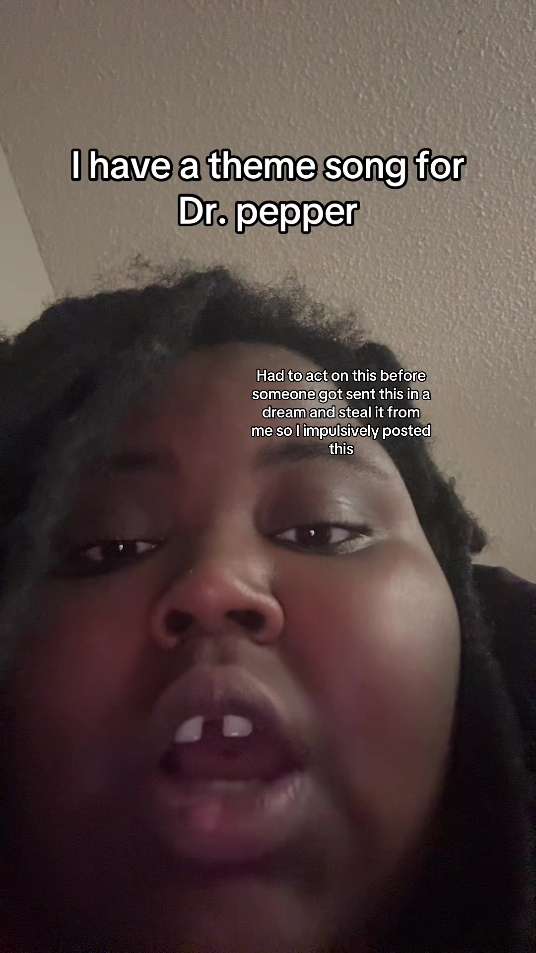 TikTok post by @romeosshow for Dr Pepper. Caption reads: @Dr Pepper please get back to me with a....