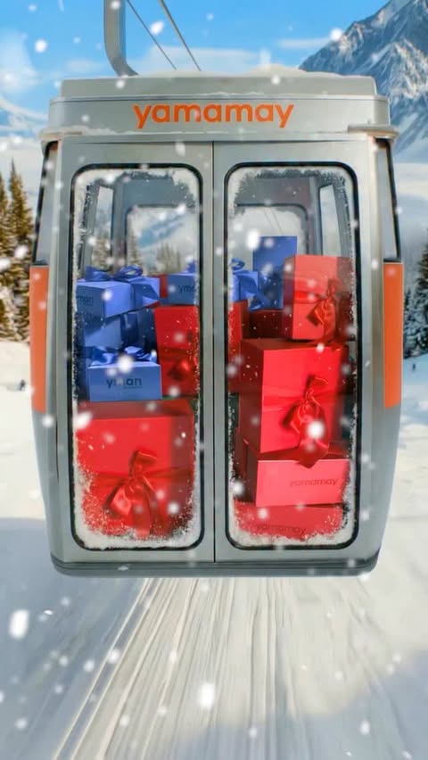 Instagram post by @yamamaymanofficial for Yamamay. Caption reads: All wrapped, all ready, all for you 🎄💫 Yamamay....