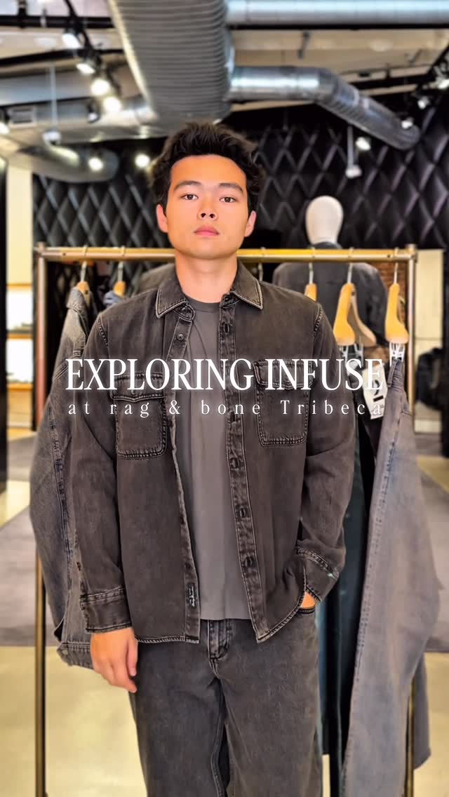 Instagram post by @wesly for Rag Bone. Caption reads: Tucked away in Tribeca is a top menswear....