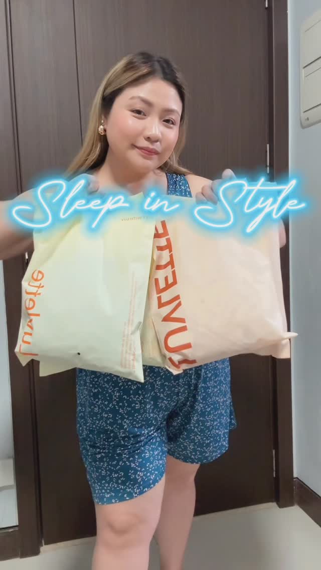Instagram post by @fun_fearless_beauty for Luvlette. Caption reads: Testing out the cutest @luvlette Sleepwear from....