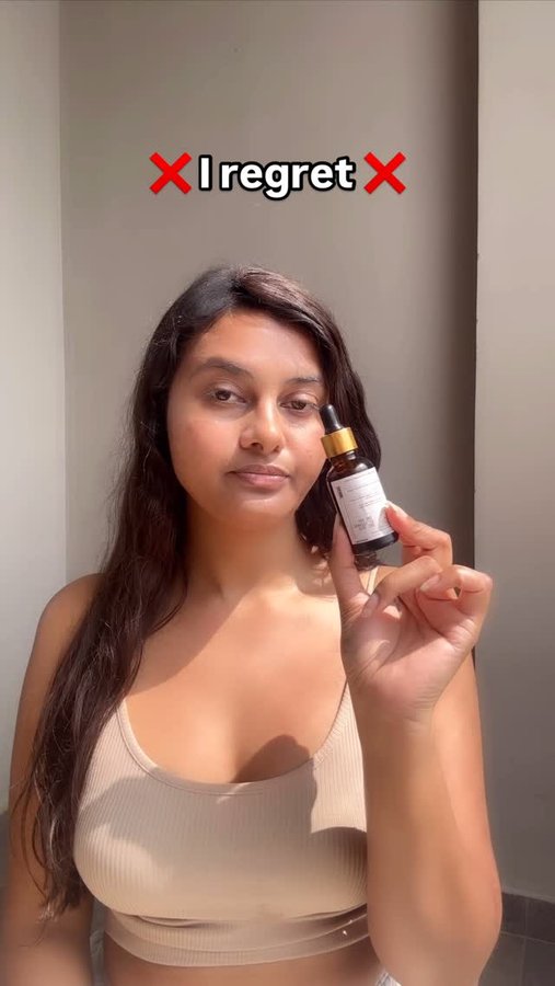 Instagram post by @sakshikomalsingh for The Tribe Concepts. Caption reads: Read here 👇🏻

l used @thetribeconcepts Kumkumadi....