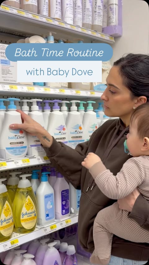 Instagram post by @michelle.madonna for Baby Dove. Caption reads: [...] my little guy’s sensitive skin with Baby....