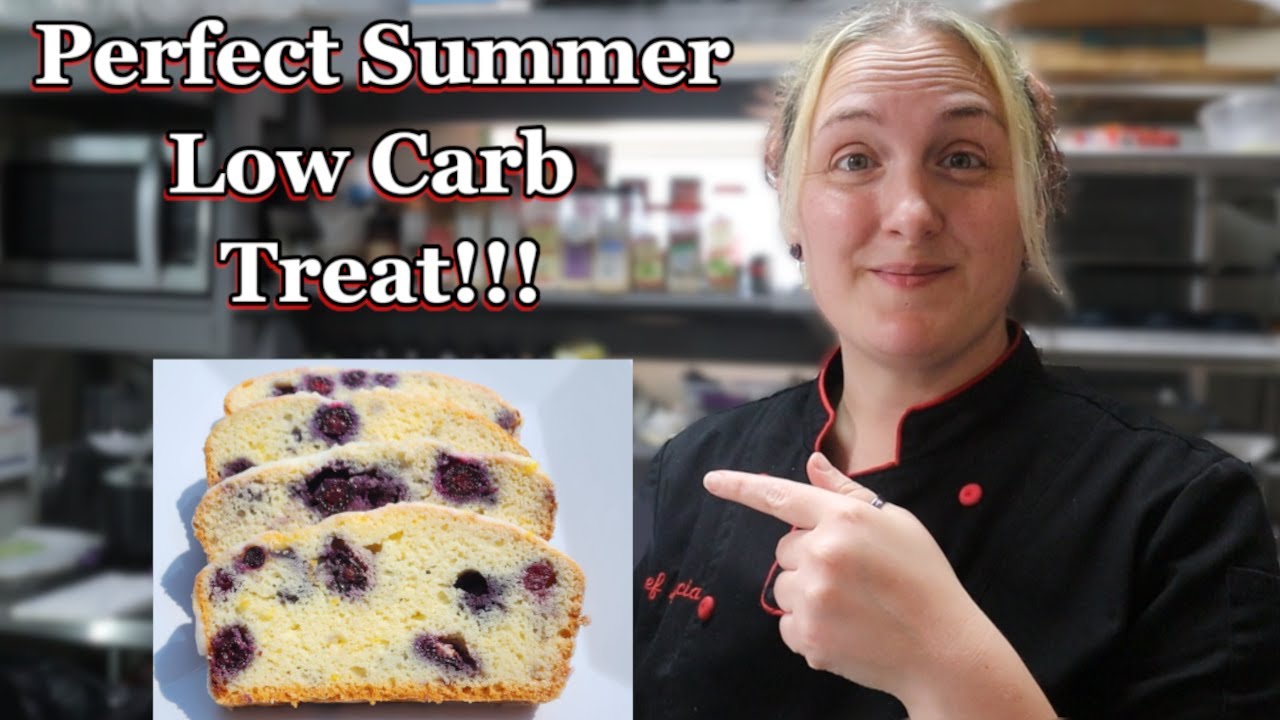 YouTube post by @KetoUpgrade for Perfect Keto. Caption reads: Delicious Keto Lemon Blueberry Bread Recipe!.