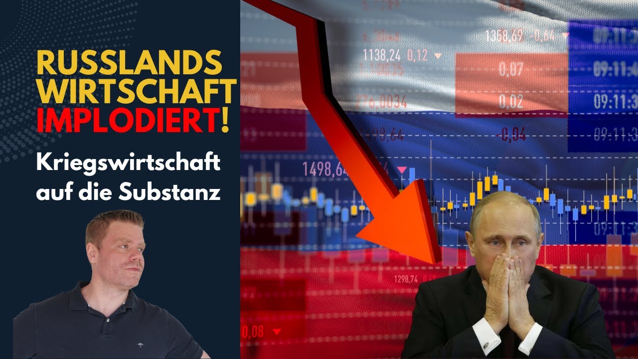 YouTube post by @milgeschichte for Statista. Caption reads: Russia's economy is IMPLODING!.