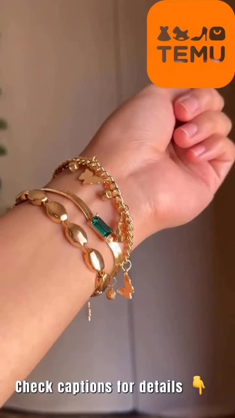 Instagram post by @lifestyleswithlaiba for Temu. Caption reads: Pretty jewelry finds from Temu that look luxe but....