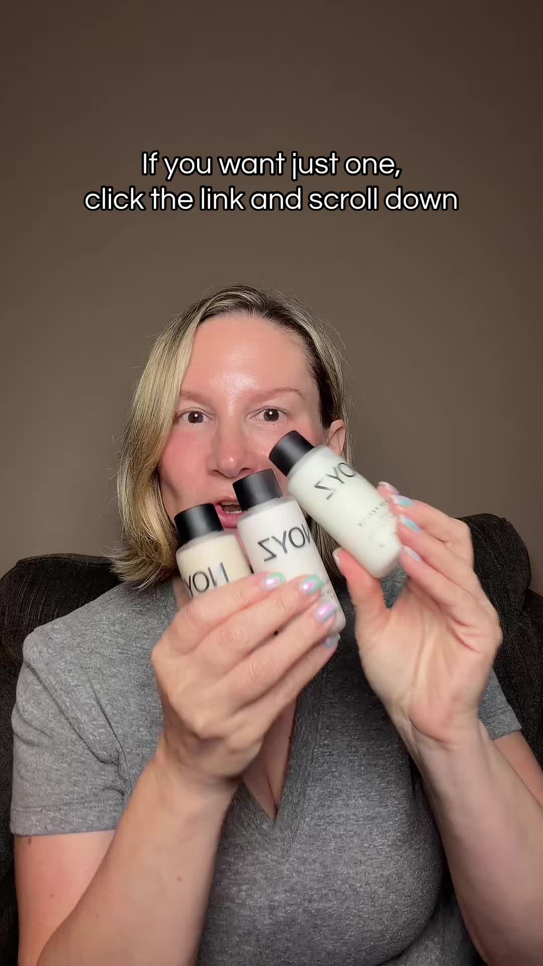 TikTok post by @erikanbrn for NOYZ. Caption reads: Mylk de Parfum in MINIS!!! @noyzfragrance hear....