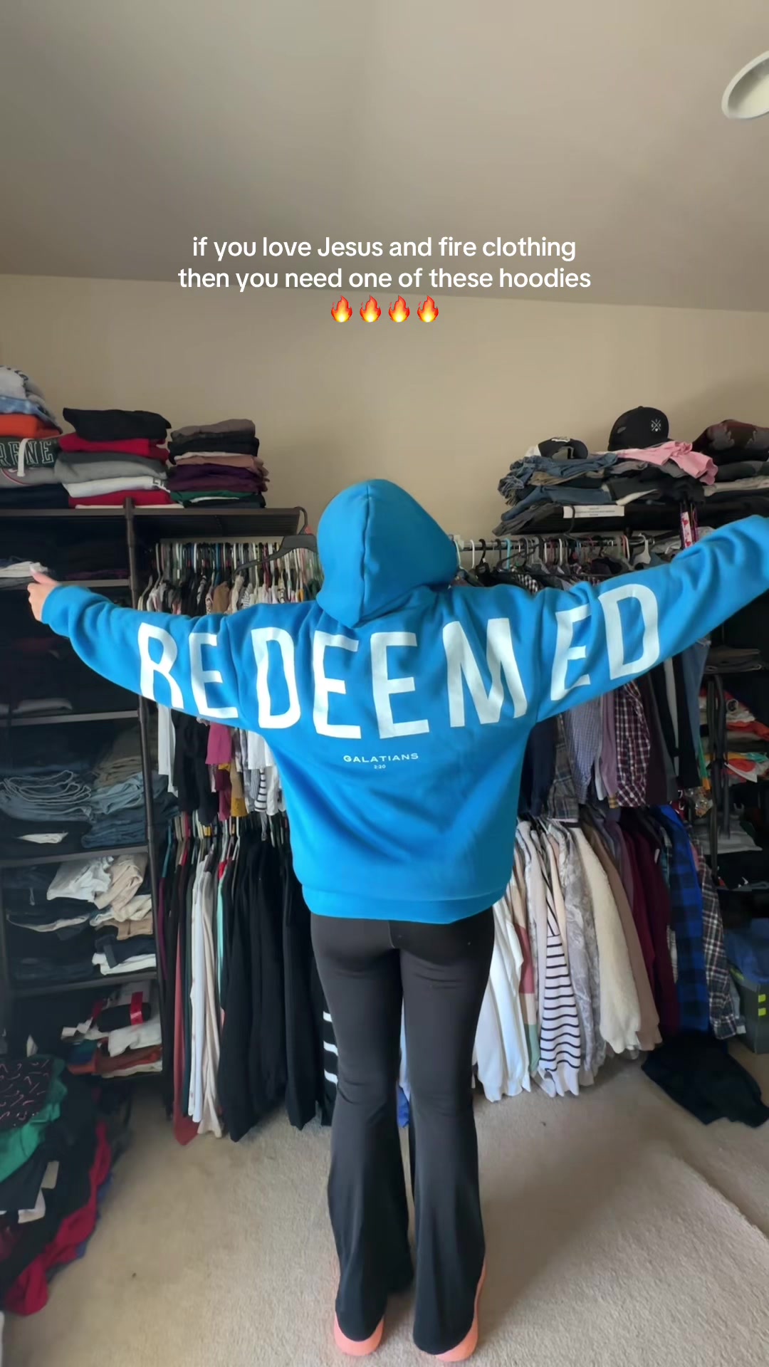 TikTok post by @bayleighwebb for God's Love Overcomes. Caption reads: It’s a new addiction of mine🙈 love me some high....