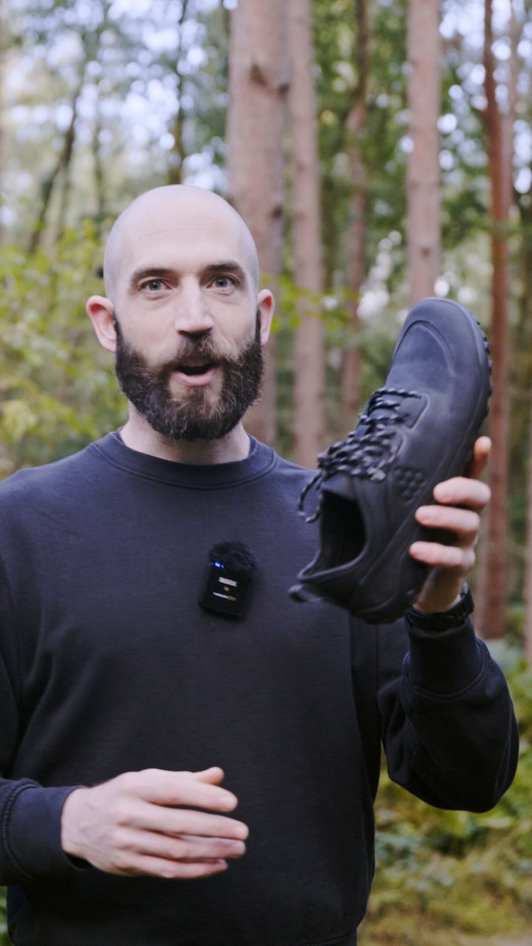 Instagram post by @owenbjackson for VIVOBAREFOOT. Caption reads: Ever hiked barefoot? 

The Tracker AT Low are....