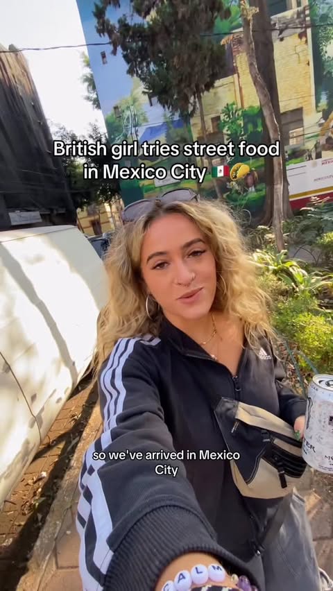 Instagram post by @milliemclay for G Adventures. Caption reads: [...] food for the first time @18to30s_gadventures....