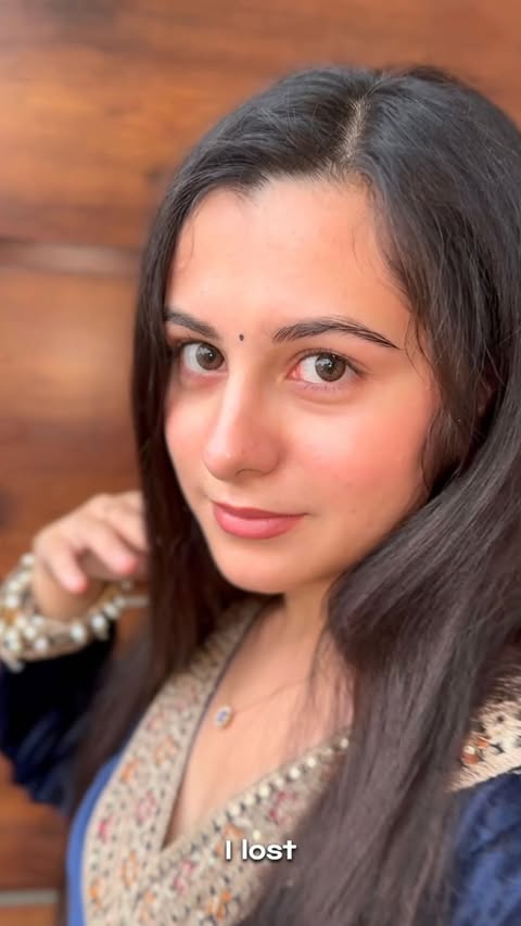 Instagram post by @khushiisaraswat for Aqualens. Caption reads: Just me, my glam, and eyes doing all the talking✨....