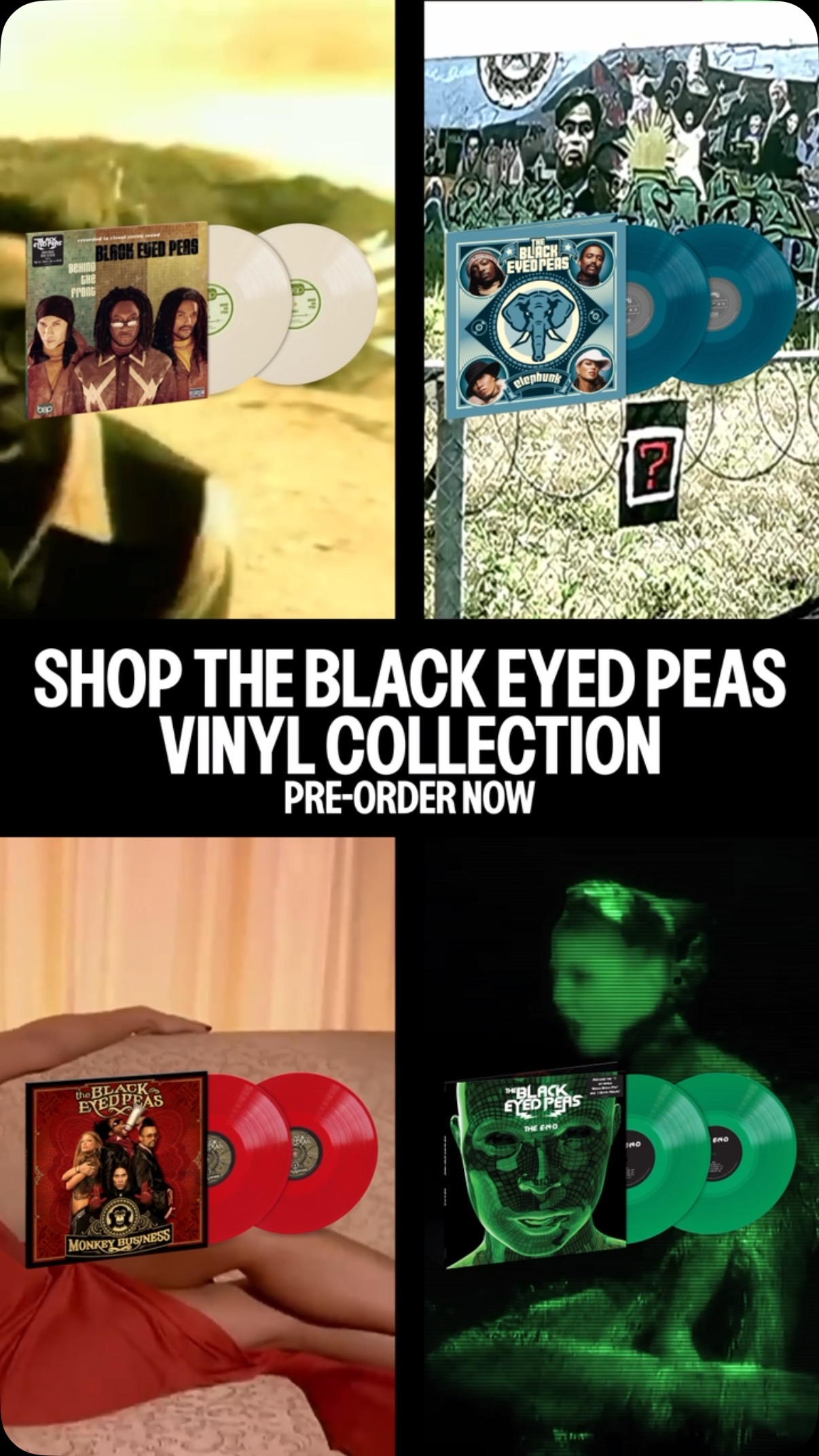 Instagram post by @blackeyedpeas for Interscope Records. Caption reads: 30 years of @blackeyedpeas coming soon. let’s go....