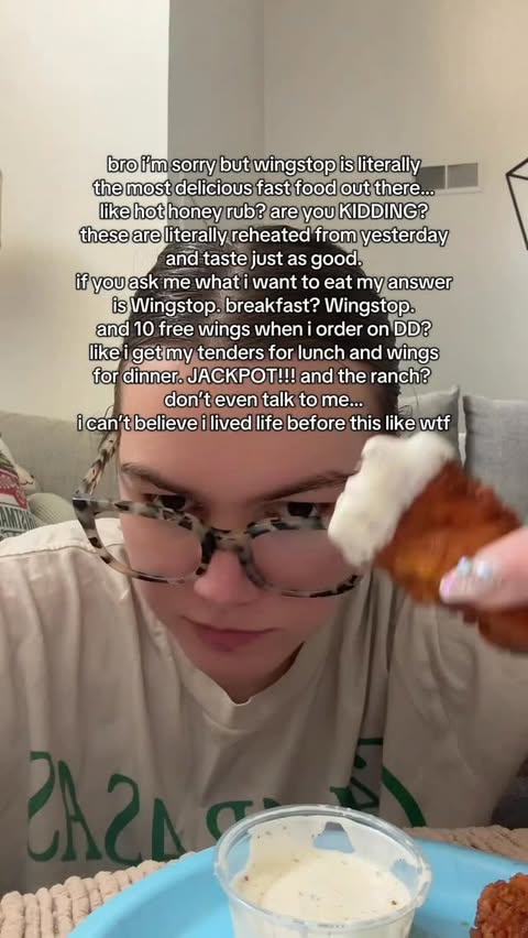 Instagram post by @healthkols for Wingstop. Caption reads: @Wingstop i love you so much thank you for....