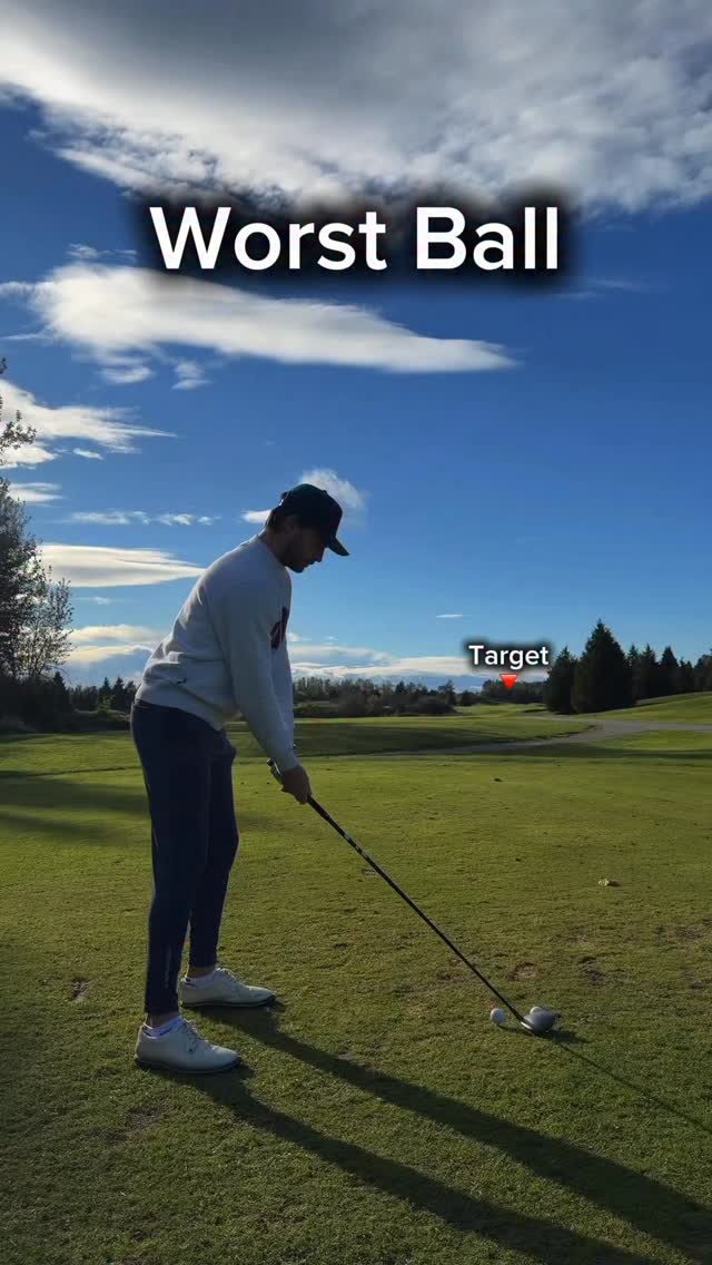 Instagram post by @michaelcaan for VICE GOLF. Caption reads: Here’s another two ball worst ball on a relatively....