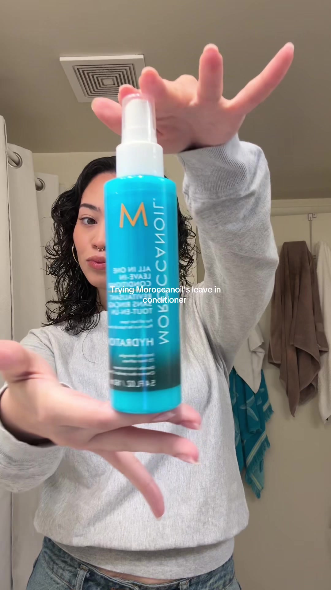 TikTok post by @tiffanylovesherbed for Moroccanoil. Caption reads: Tiffany approved! I would say if you want more....