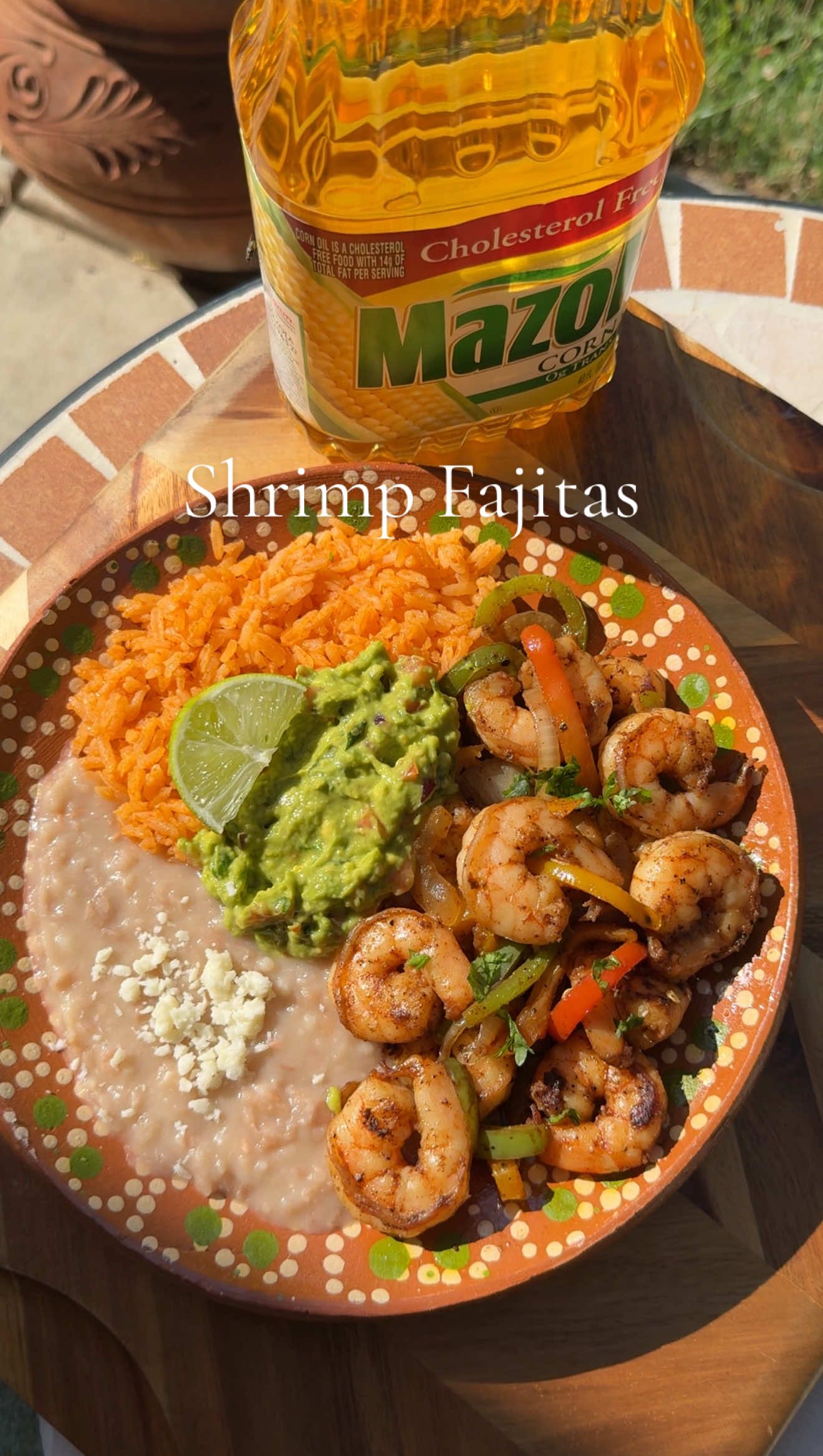 TikTok post by @ale.reeg for Mazola. Caption reads: 🔥 #ad Let’s make the most delicious & easy Shrimp....