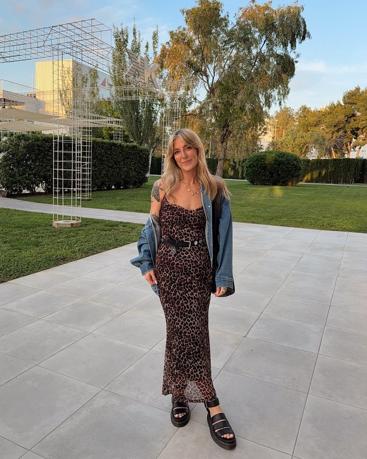 Instagram post by @doylediary for Hiccup. Caption reads: golden evenings 🐆🌅✨

dress @hiccup.thelabel....